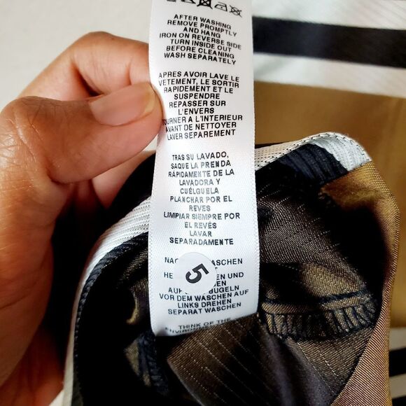 Asos Striped Gold Black Pleats Midi Skirt SALE - Picture 7 of 12